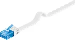 Goobay Kabelis LAN Patchcord CAT 6A UTP FLAT balta 1m