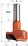 Furnitūros skylių grąžtas CMT; S=10 mm; D=40 mm