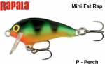 Vobleris Rapala Mini Fat Rap MFR03P Perch