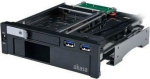 Akasa 5,25 colio lizdas, skirtas 1x 3,5" ir 1x 2,5" plius 2x USB 3.0