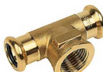 Sanha T formos detalė 22x1/2x22 mm - su vidiniu sriegiu. Vario presas. M ir V formos žandikauliai.