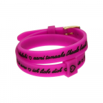 Moteri&scaron;ki apyrankės il mezzometro I LOVE YOU GOLD - BRACCIALE IN SILICONE/SILICONE BRACELET