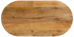 Stalvir&scaron;is, 100x40x3,8cm, mango medienos masyvas, ovalo formos