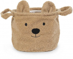 CHILDHOME DAIKTŲ IR ŽAISLŲ LAIKYMO KREP&Scaron;YS 25X20X20 CM, TEDDY BEIGE