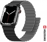 Swissten silikoninė magnetinė juostelė, skirta Apple Watch 42/44/45/49 mm
