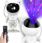 Extralink Žvaigždžių projektorius | Naktinė lempa, projektorius | vaikams, astronauto formos
