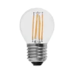 4W LED filamentinė lemputė, E27, G45, 6500K
