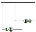 22W LED pakabinamas &scaron;viestuvas, juodas, 3000K, dimeriuojamas, 22234
