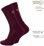 Merino vilnos žygio kojinės Stark Soul 2153, bordo