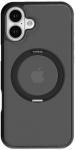 Torras Ostand Pro dėklas, skirtas iPhone 16 (juodas)