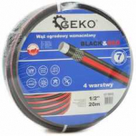 Geko sodo žarna WZMACNIANY Juodas&Raudonas 1/2" 50M (1) G73694 GEKO