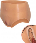 HIDDEN DESIRE ALTER EGO High Waist Silicone Open Brief S-M-L Flesh