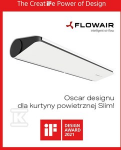 Flowair SLIM W-100 KURT.DRZW.WOD.B 1M 1,2-12,1KW