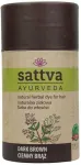 Augaliniai tamsiai rudi plaukų dažai Dark Brown, Sattva Ayurveda, 150g