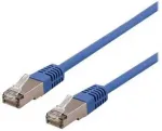DELTACO U/FTP Cat6a tinklo kabelis, LSZH, 0,5 m, mėlynas