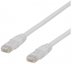 DELTACO U/UTP Cat6a jungiamasis kabelis, 10 m, 500 MHz, LSZH, baltas