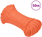Darbo virvė Oranžinė 3 mm 50 m Polipropilenas