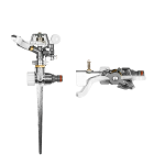 Bradas Baltas LINEPulsuojantis purk&scaron;tuvas ant metalinio smaigalio