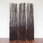 Homestyle4U Kambario pertvara, 120x3x170 cm, ruda