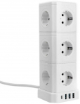 Spacetronik Maitinimo juostos rinkinys 13AC 3USB 1USB-C SPS-CS01W