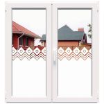 Dekoratyvinė balta matinė lipni plėvelė DECO09