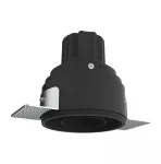 10W LED užglaistomas &scaron;viestuvas, juodas, 3000K, IP44, S178