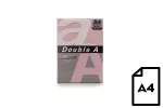 Spalvotas popierius Double A, 80g, A4, 500 lapų, Rožinė