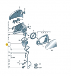 Vag Veidrodis Laikiklis Su Elektro Moduliu Audi A4 2016 8W1857409AB9B9 Originalus