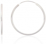 Sidabriniai auskarai &ndash;žiedai - 3.5 g. - 40 mm.