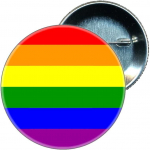 Diablo Picante Pride Rainbow Flag Pin 6x6 cm - Colorful Emblem Priedas