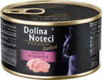 DOLINA NOTECI Premium sterilizuotas &scaron;lapias kačių ėdalas, praturtintas kalakutiena, 185 g
