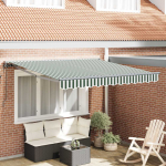 Markizės rėmas Žalia ir balta 350 x 250 cm