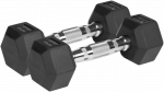 Guma dengti ketaus hanteliai HEX 2x2,5kg REBEL ACTIVE