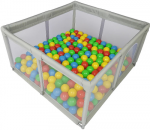 EXTRALINK KIDS KOJEC DZIECIĘCY STALOWY Žaidimų aik&scaron;telė 127x127x68CM + 30 KULEK