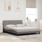 Lova Lovos rėmas be čiužinio, Hanko, taupe spalvos, 160x200cm, audinys