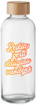 Stiklinis vandens butelis "Reikia gerti daugiau vandens" (650ml)