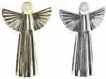 Kalėdų papuo&scaron;alai DKD Home Decor Porcelianas Angelas (13 x 5 x 17 cm) (2 vnt.)