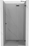 Du&scaron;o durys Mexen Lunar, de&scaron;ininės, 120 cm, transparent/brushed gun pilka