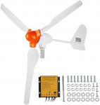800W vėjo turbina, 12V, 3 mentės, MPPT, namams, sodybai, kemperiui, valčiai, autonominei energijai, vėjo jėgainė, vėjo generatorius
