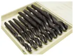 HSS grąžtų rinkinys, 24-44mm skylių pjovimo rinkinys, didelio skersmens grąžtai medienai ir metalui, MK3 ir MK4 kotai