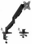 Laikiklis Gembird Biurkowe ramię na jeden monitorius su portami USB (regulowane), od 17'' do 32'', obciążenie do 9kg