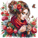 Andriana Siuvinėjimo kryželiu rinkinys &bdquo;Harmonija&ldquo;, 24&times;24 cm &ndash; puiki dovana