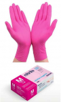 Santex Nitriflex Magenta vienkartinės nitrilo pir&scaron;tinės, rožinės, 3.5g (100vnt.) - M - 10pak.x100vnt.