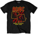 Rock AC/DC Back in Juodas Tour 1980 Mar&scaron;kinėliai, Dydis: L