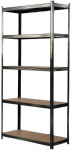 Sandėliavimo lentyna - stelažas HATIS, 220x110x45cm, 175 kg, juoda