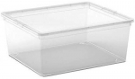Dėžė su dangčiu C Box M KIS 40x34x17cm/18L permatoma