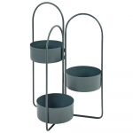 Beliani Stojak na kwiaty COLUTENA Metal 56 cm Tamsiai mėlyna