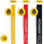 4Fizjo 3 POWER BAND mank&scaron;tos pasiprie&scaron;inimo juostų rinkinys