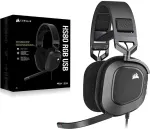 Corsair HS80 RGB Žaidimų Ausinės | Carbon