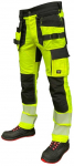 Vyri&scaron;kos kelnės/universalios Pesso Uranus Flexpro CL2, juodos/geltonos, C52 dydis